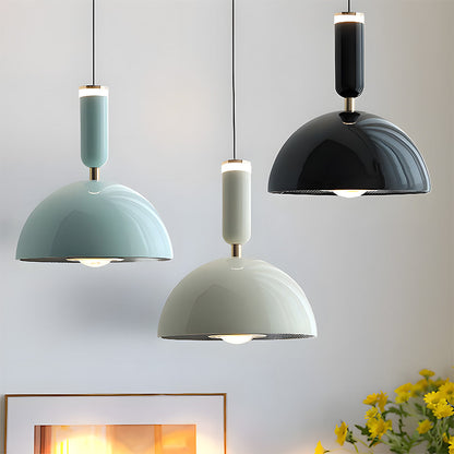Skandinavische moderne LED-Pendelleuchte – Buntglas-Design mit minimalistischem Rahmen