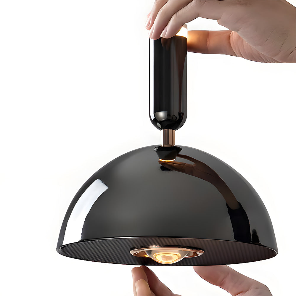 Skandinavische moderne LED-Pendelleuchte – Buntglas-Design mit minimalistischem Rahmen