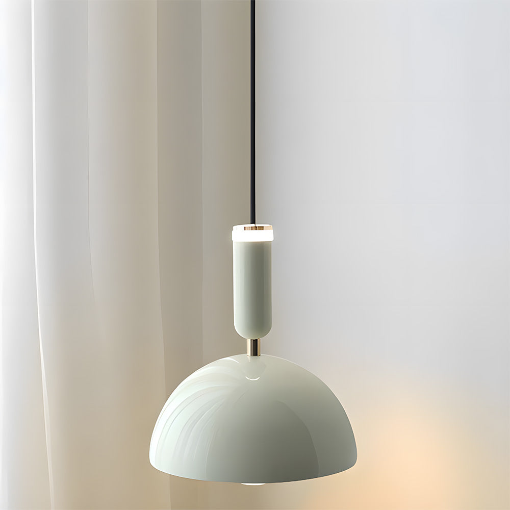 Skandinavische moderne LED-Pendelleuchte – Buntglas-Design mit minimalistischem Rahmen