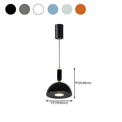 Skandinavische moderne LED-Pendelleuchte – Buntglas-Design mit minimalistischem Rahmen