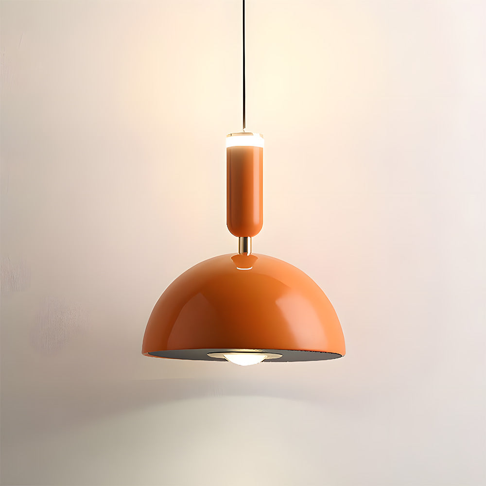 Skandinavische moderne LED-Pendelleuchte – Buntglas-Design mit minimalistischem Rahmen