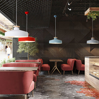 Skandinavische Holz-Pendelleuchte – Modern und Warm