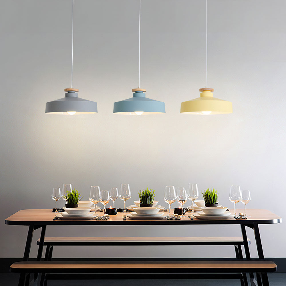 Skandinavische Holz-Pendelleuchte – Modern und Warm