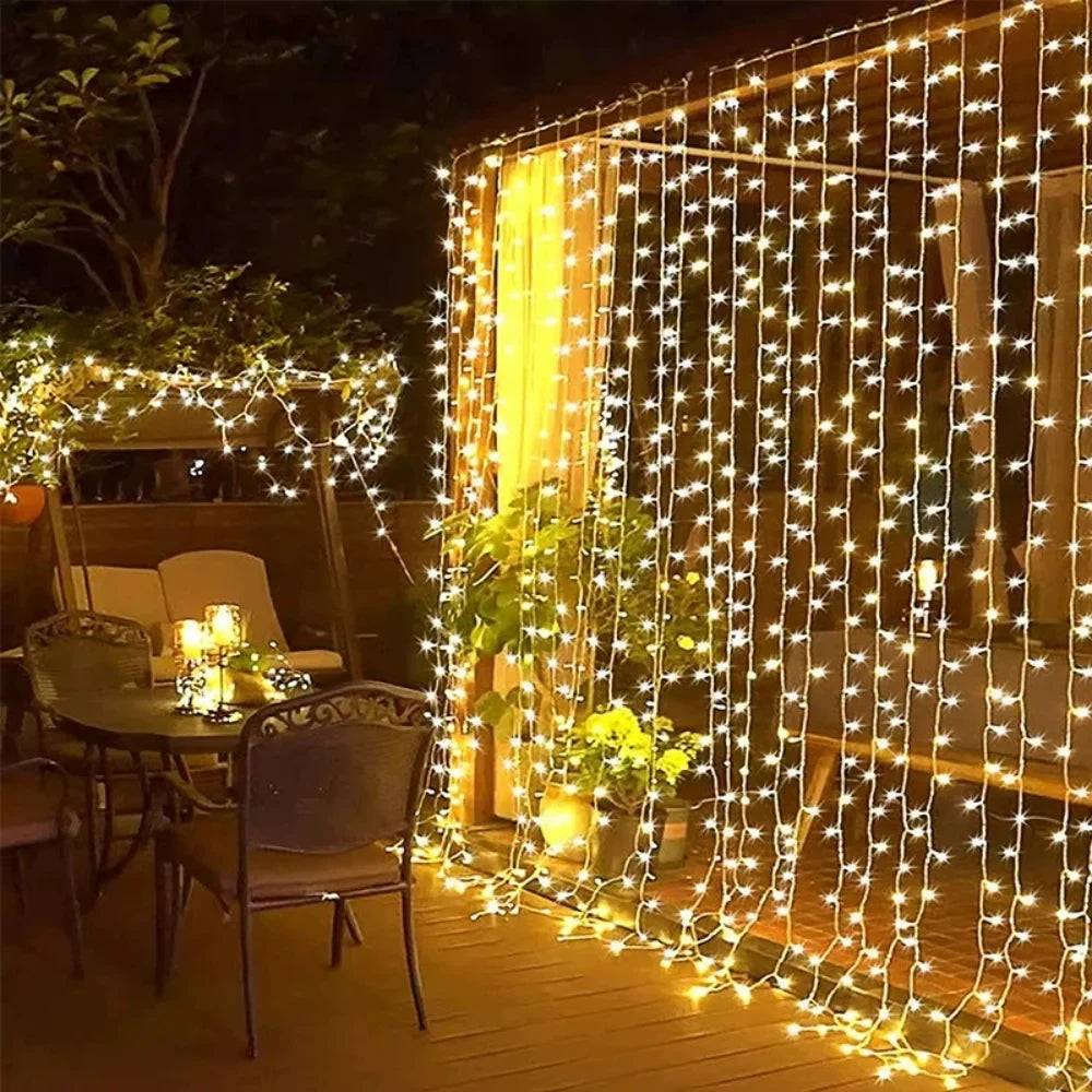 LED-Lichterkette – Warme Stimmungsbeleuchtung mit 8 Lichtmodi
