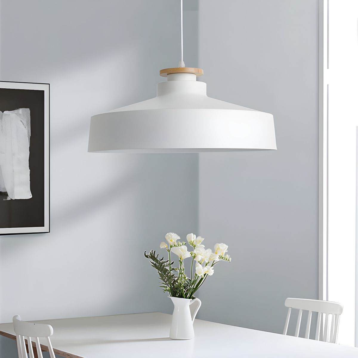 Skandinavische Holz-Pendelleuchte – Modern und Warm