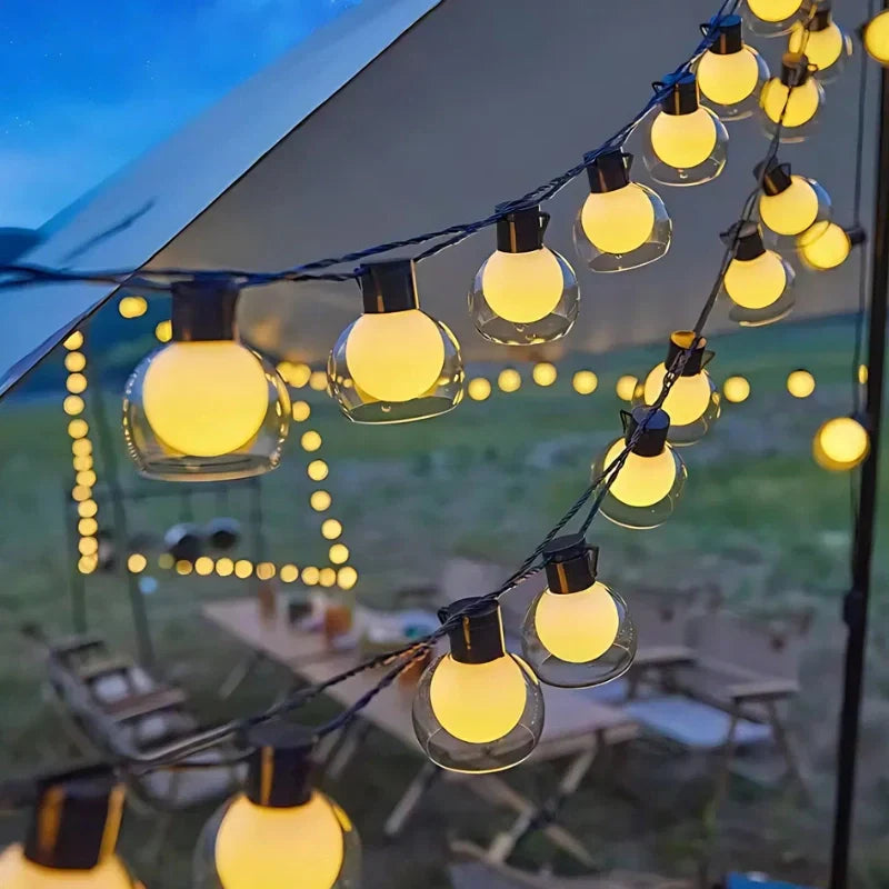 Hawai Solar-Lichterkette – Warmes LED-Stimmungslicht mit Fernbedienung