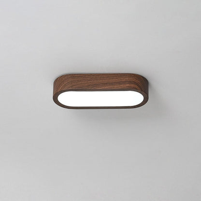 Moderne Holz-Deckenleuchte – Eschen-/Nussholz-Optik – LED 8W