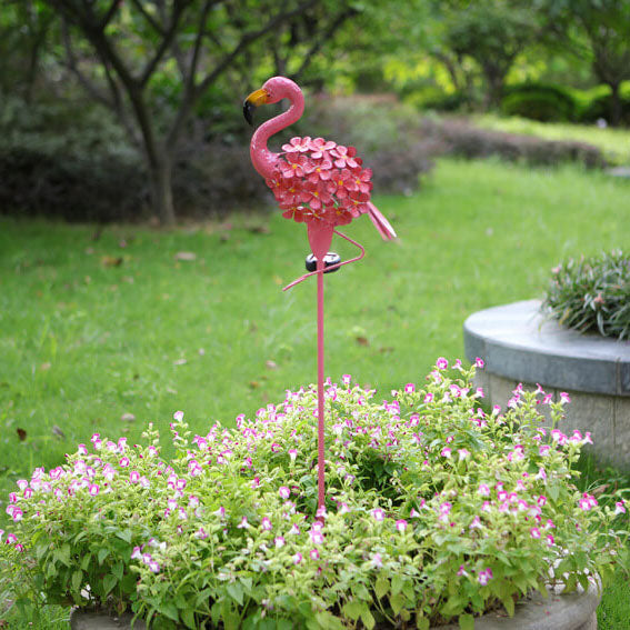 Solar-LED-Gartenleuchte Flamingo – Rosa – (1 LED)