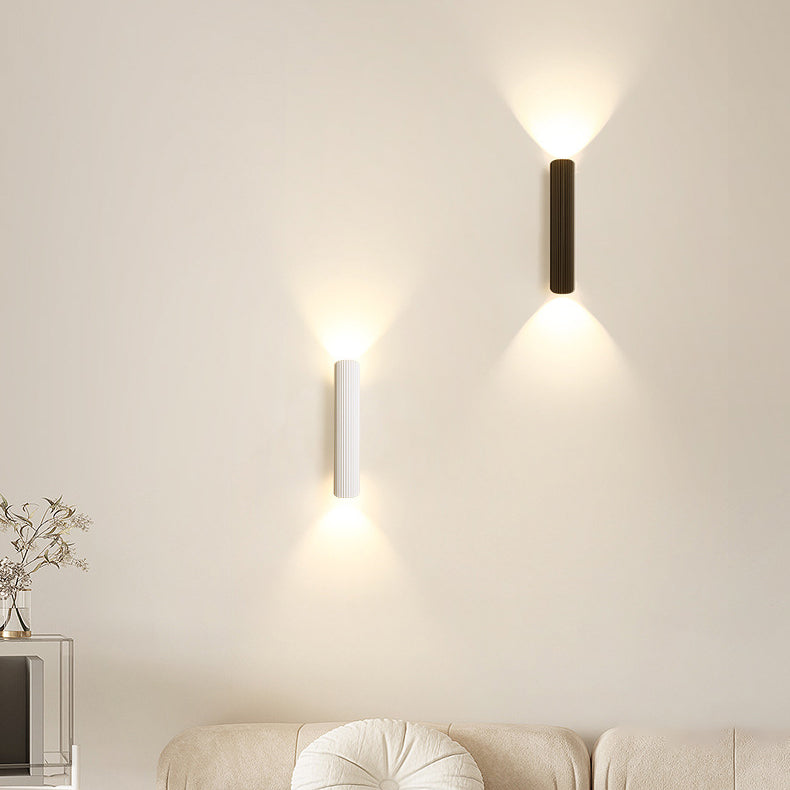 Skandinavische Wandleuchte – Weiß/Schwarz – LED 6W 600lm