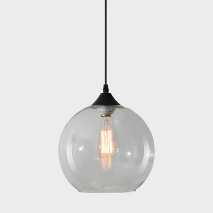 Moderne Glas-Pendelleuchte in mehreren Farben mit kugelförmigem Design