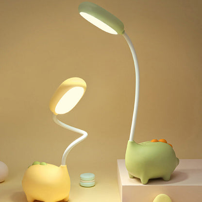 Stylische moderne Tischlampe mit integrierter LED und buntem Design