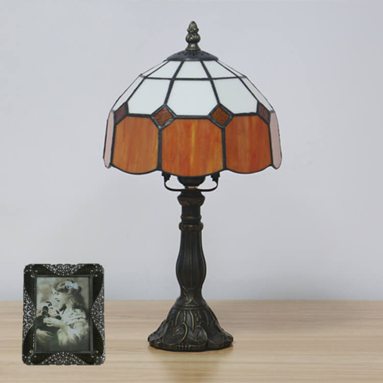 Designer-Tischlampe – Handgefertigtes Tiffany-Glas in verschiedenen Farben