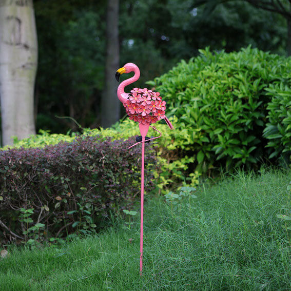 Solar-LED-Gartenleuchte Flamingo – Rosa – (1 LED)