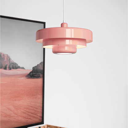 Runde stilvolle Eisen-Pendelleuchte – elegantes Industrial-Design für Zuhause und Küche