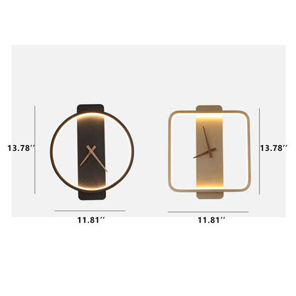 Moderne Wandleuchte – Acryl und Metall – Gold/Schwarz – LED 18W