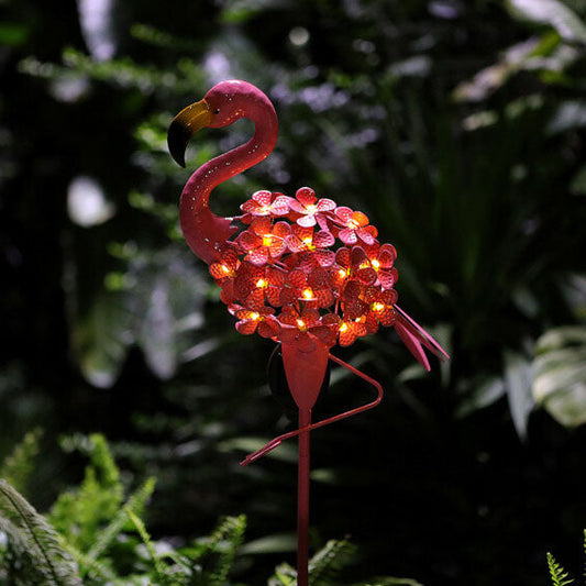 Solar-LED-Gartenleuchte Flamingo – Rosa – (1 LED)
