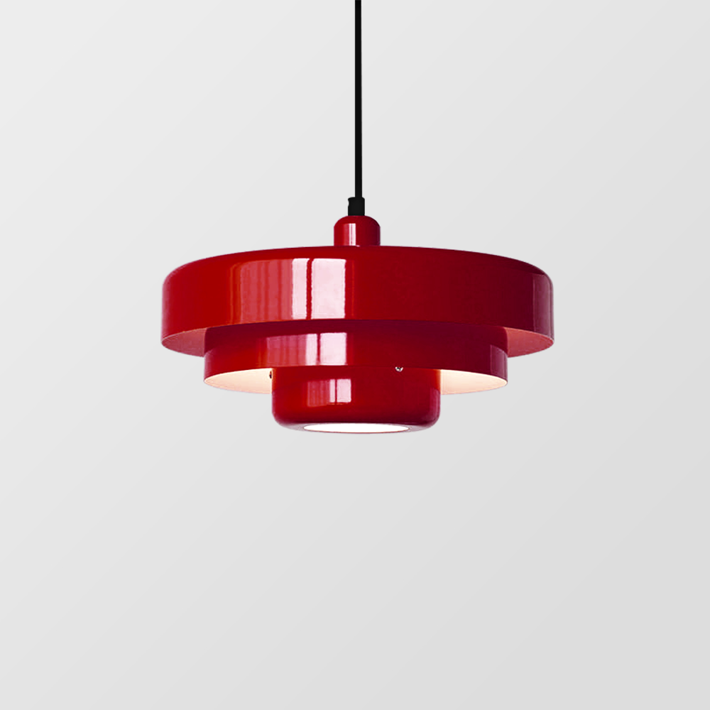 Runde stilvolle Eisen-Pendelleuchte – elegantes Industrial-Design für Zuhause und Küche