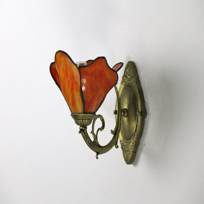 Design-Wandleuchte aus Glas und Eisen – mehrere Farben