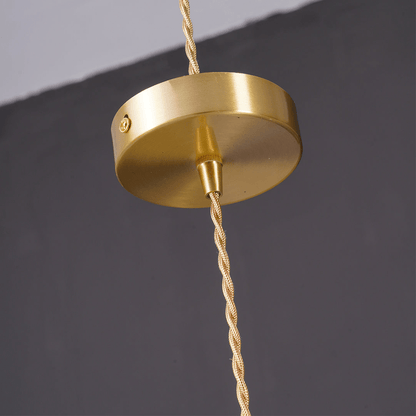 Elegante Glas-Hängelampe in Hibiskusblüten-Form mit stilvollem Design