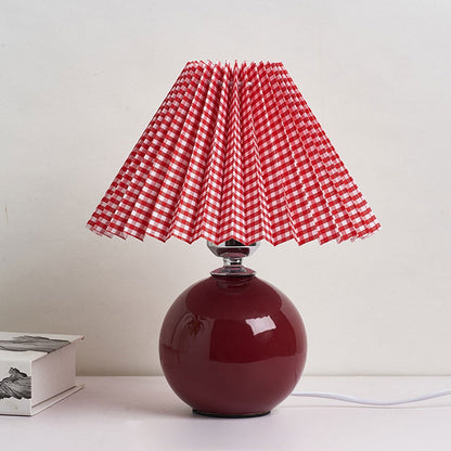 Moderne Keramik-Tischlampe mit Stoffschirm – erhältlich in vielen Farben