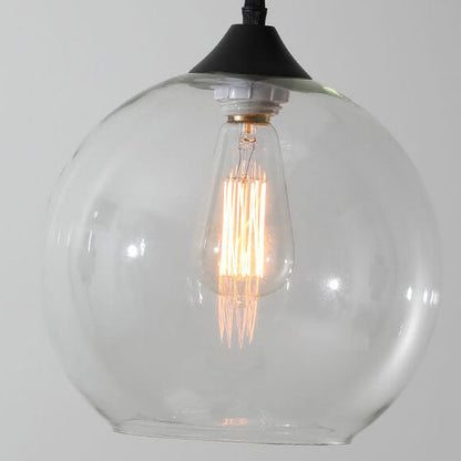 Moderne Glas-Pendelleuchte in mehreren Farben mit kugelförmigem Design