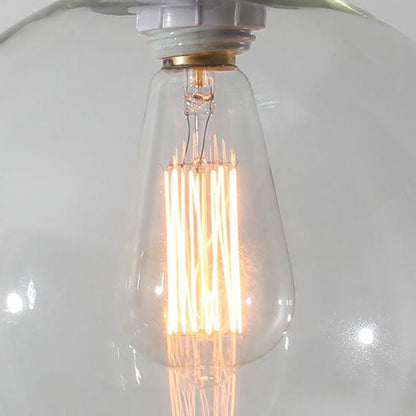 Moderne Glas-Pendelleuchte in mehreren Farben mit kugelförmigem Design