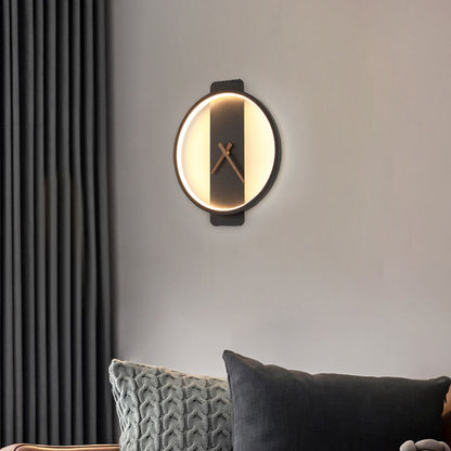 Moderne Wandleuchte – Acryl und Metall – Gold/Schwarz – LED 18W