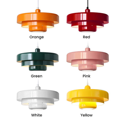 Runde stilvolle Eisen-Pendelleuchte – elegantes Industrial-Design für Zuhause und Küche