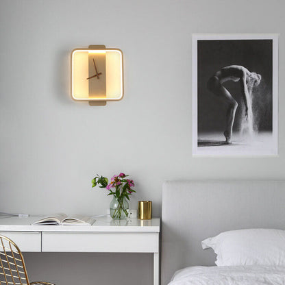Moderne Wandleuchte – Acryl und Metall – Gold/Schwarz – LED 18W