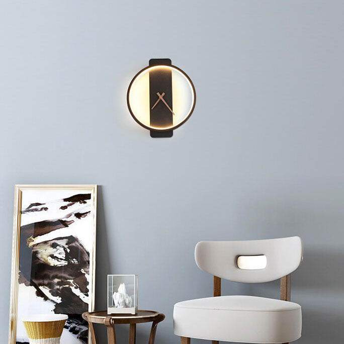 Moderne Wandleuchte – Acryl und Metall – Gold/Schwarz – LED 18W