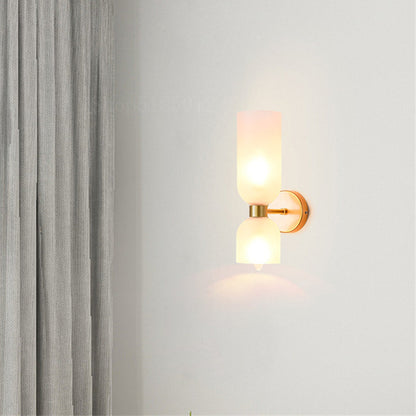 Flute – Elegante Wandleuchte aus Glas und Eisen im Retro-Stil