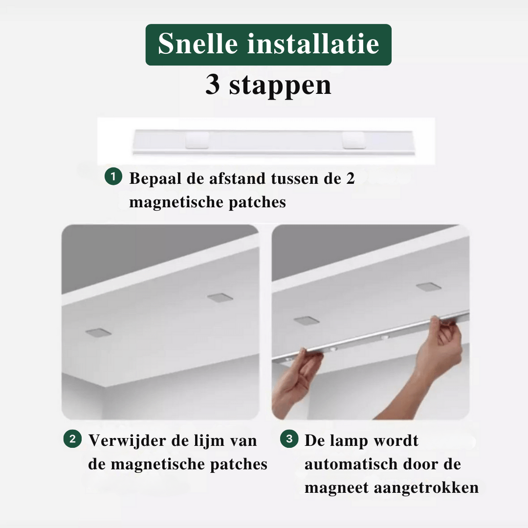Intelligente kabellose LED-Lampe mit Bewegungssensor und Magnethalterung