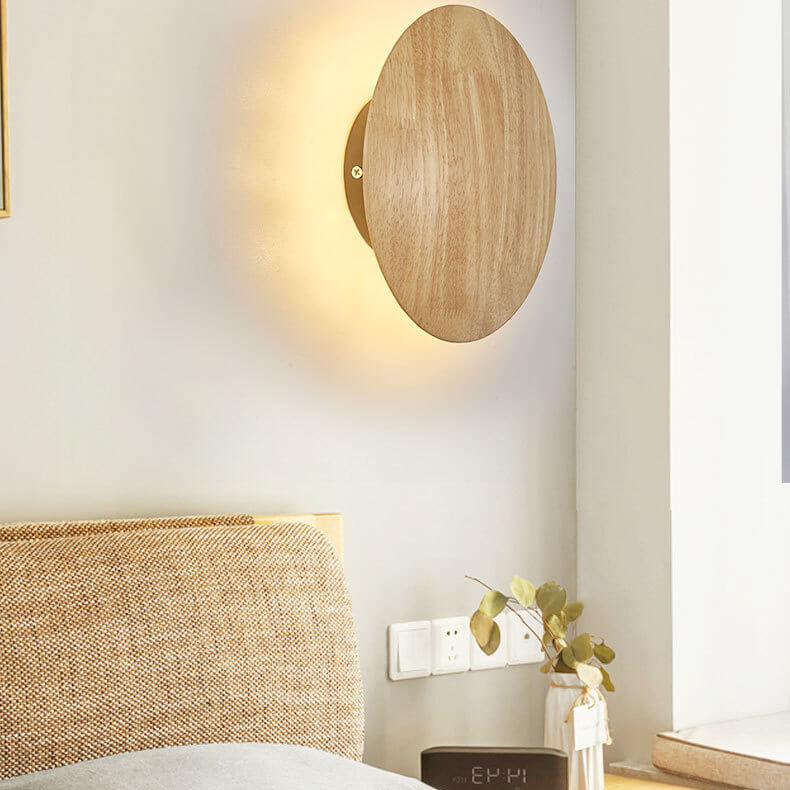 Moderne LED-Wandleuchte aus Holz – Minimalistisches Design – Für Wohnzimmer, Schlafzimmer und Arbeitszimmer