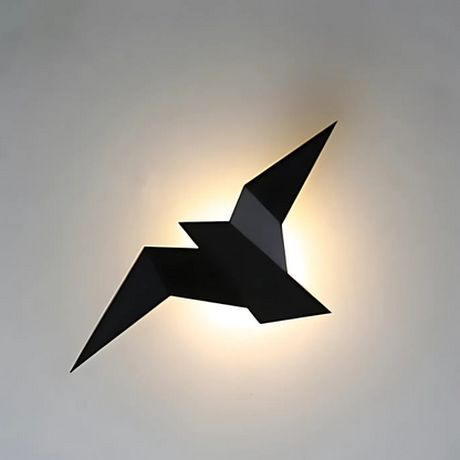 Origami-Wandleuchte im japanischen Design