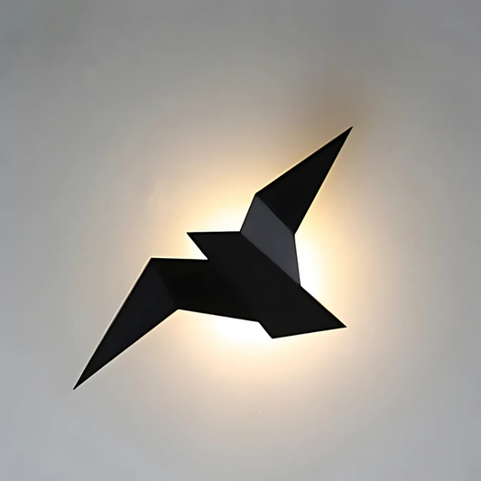 Origami-Wandleuchte im japanischen Design