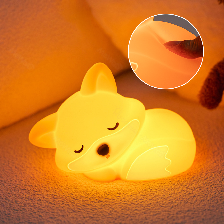 Foxy – Fuchs-Nachtlampe mit LED und Tipp-Funktion