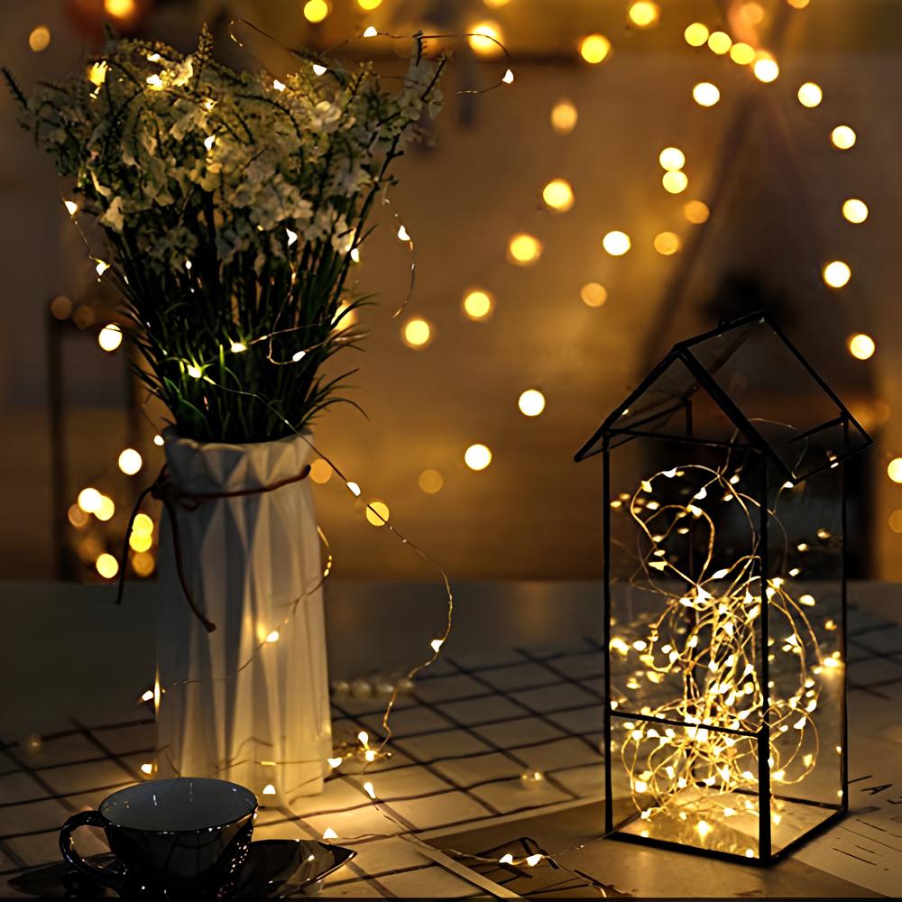 Solar-Gartenbeleuchtung – wasserdichte LED-Lichterkette für Garten und Terrasse