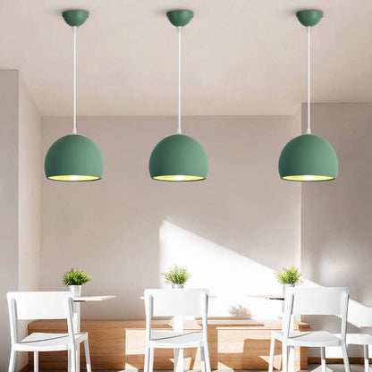 Moderne Aluminium-Hängelampe – Schwarz, Weiß, Gelb, Blau, Rosa, Rot, Grün, Grau – E26