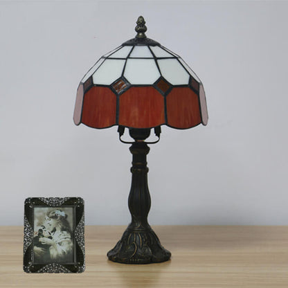 Designer-Tischlampe – Handgefertigtes Tiffany-Glas in verschiedenen Farben
