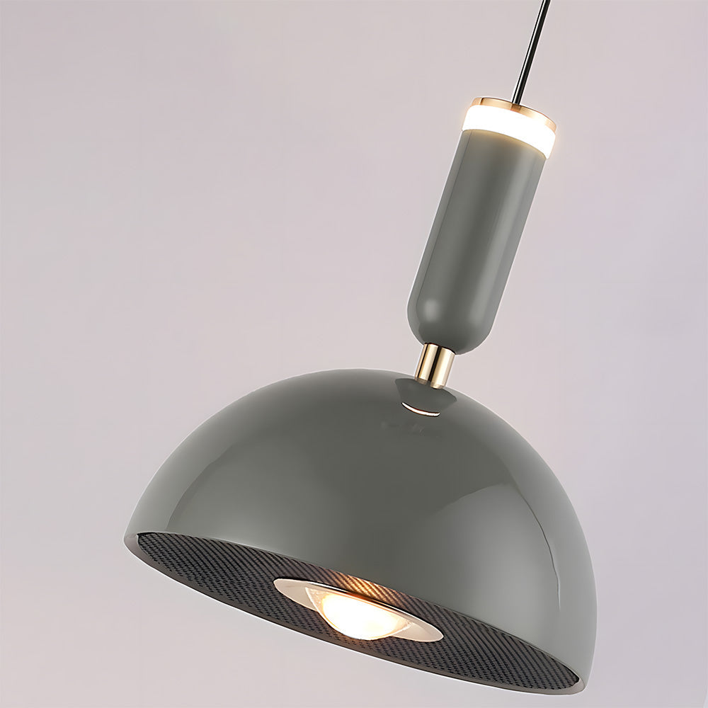 Skandinavische moderne LED-Pendelleuchte – Buntglas-Design mit minimalistischem Rahmen