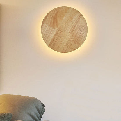 Moderne LED-Wandleuchte aus Holz – Minimalistisches Design – Für Wohnzimmer, Schlafzimmer und Arbeitszimmer