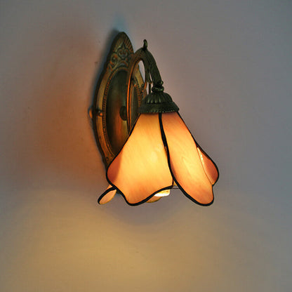 Design-Wandleuchte aus Glas und Eisen – mehrere Farben