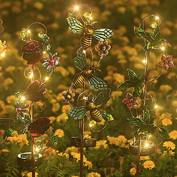 Bunte Solar-Gartenleuchte – LED-Erdspieß, wasserdicht IP44
