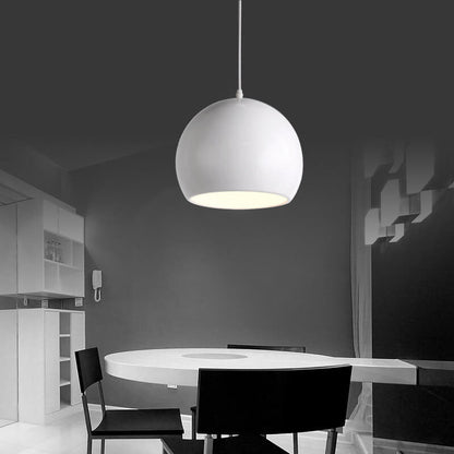 Moderne Aluminium-Hängelampe – Schwarz, Weiß, Gelb, Blau, Rosa, Rot, Grün, Grau – E26