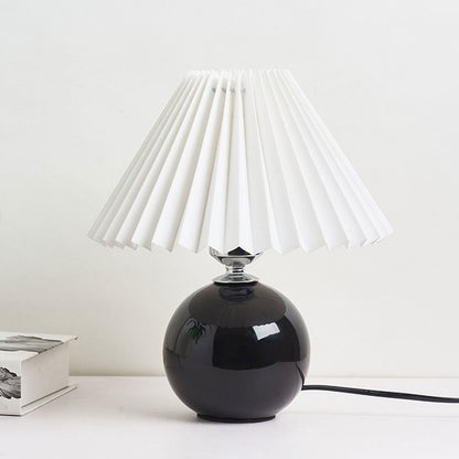 Moderne Keramik-Tischlampe mit Stoffschirm – erhältlich in vielen Farben