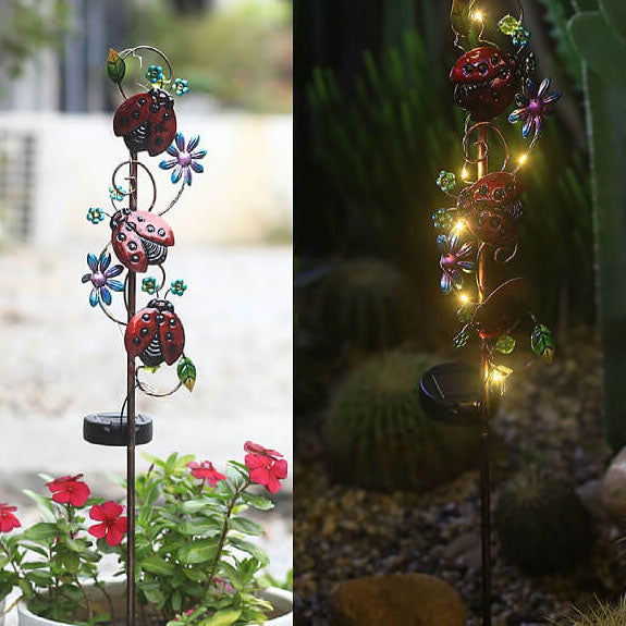 Bunte Solar-Gartenleuchte – LED-Erdspieß, wasserdicht IP44
