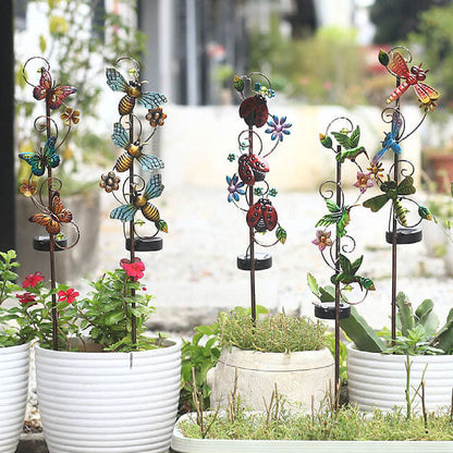 Bunte Solar-Gartenleuchte – LED-Erdspieß, wasserdicht IP44