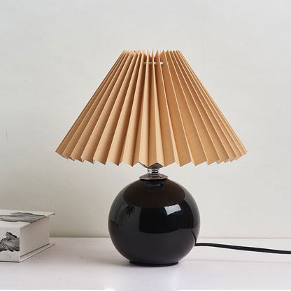 Moderne Keramik-Tischlampe mit Stoffschirm – erhältlich in vielen Farben