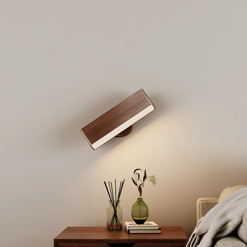 Elegante drehbare Wandleuchte mit magnetischer Halterung