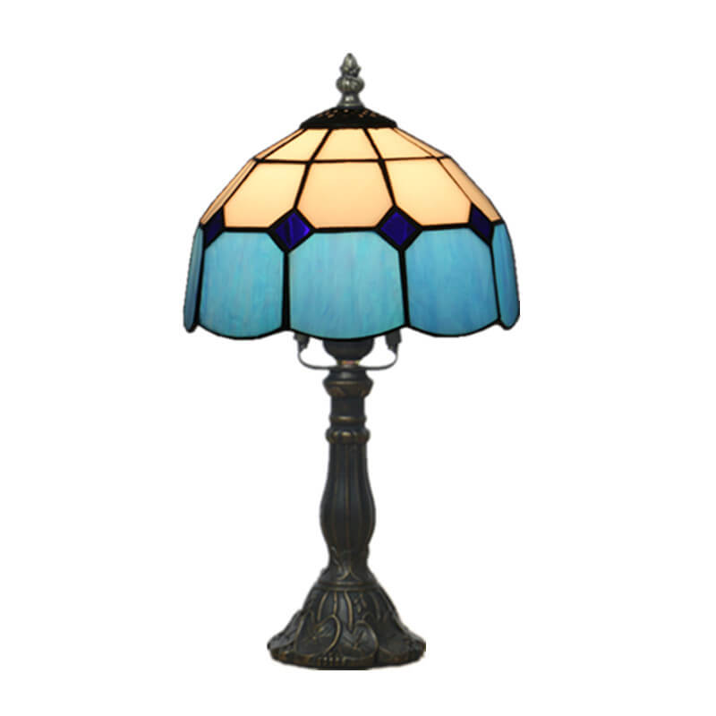 Designer-Tischlampe – Handgefertigtes Tiffany-Glas in verschiedenen Farben